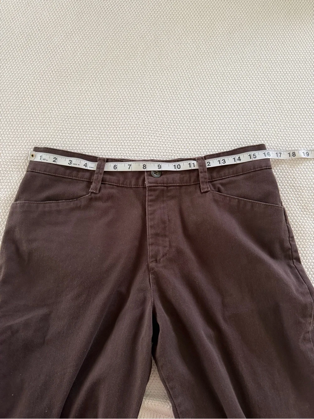 Lee Relaxed Fit Chocolate Brown High Rise Straight Leg Pants Size 10